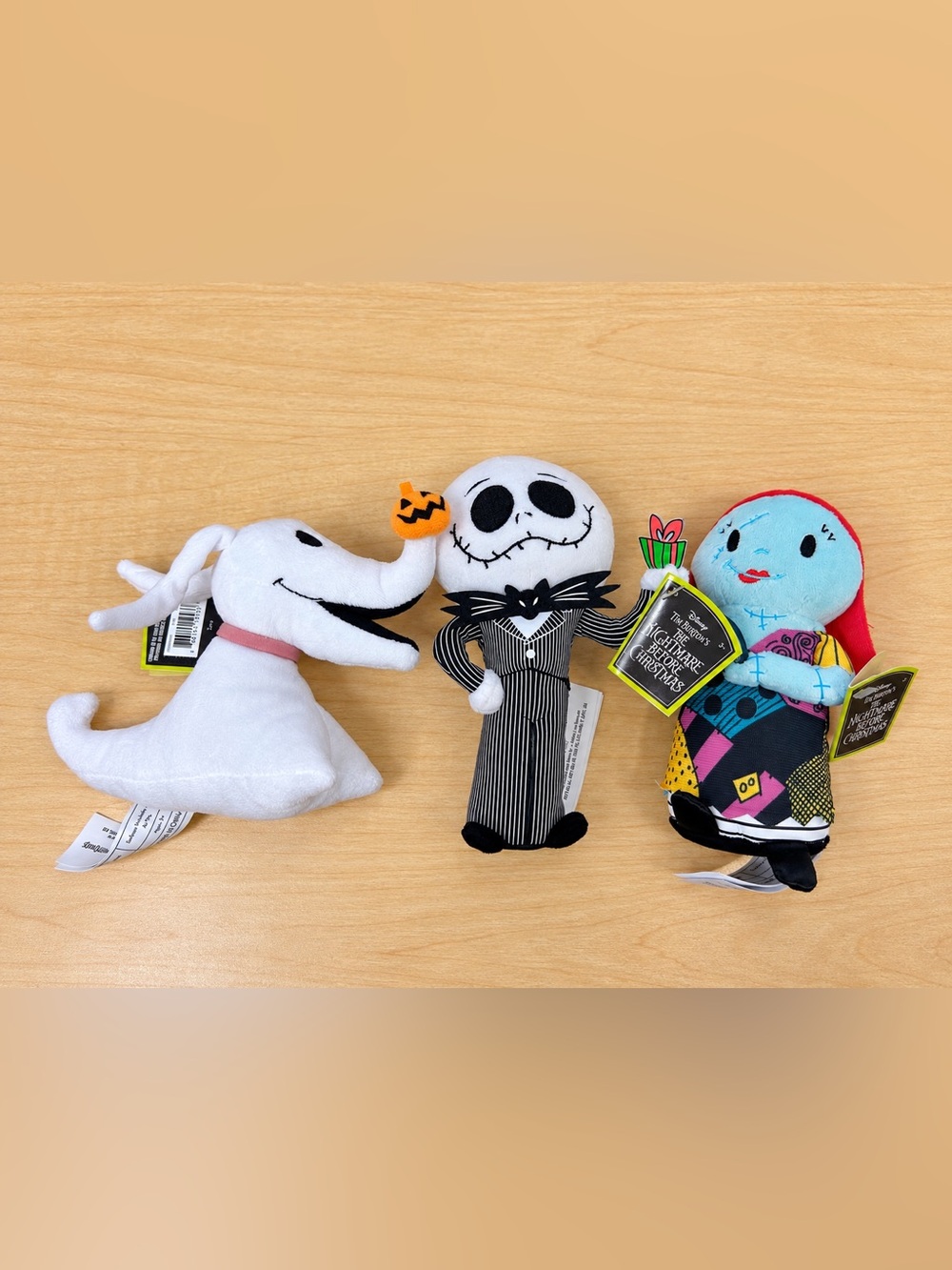Disney Nightmare Before Christmas Plush Set • Jack, Sally & Zero • With Tags
